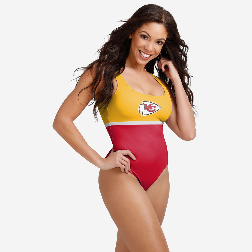 Kansas City Chiefs Womens Beach Day One Piece Bathing Suit FOCO S - FOCO.com