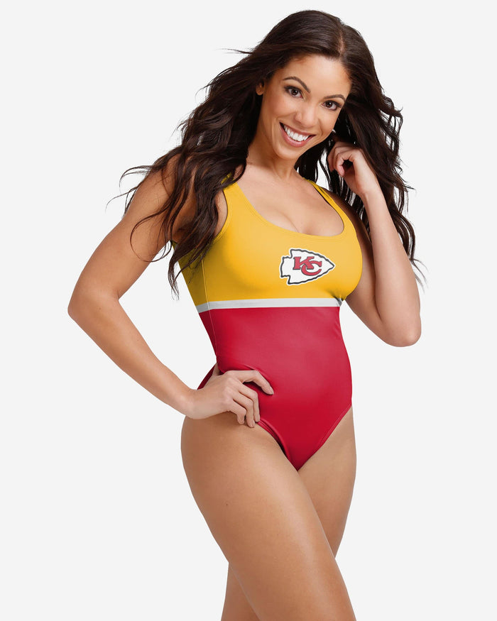 Kansas City Chiefs Womens Beach Day One Piece Bathing Suit FOCO S - FOCO.com