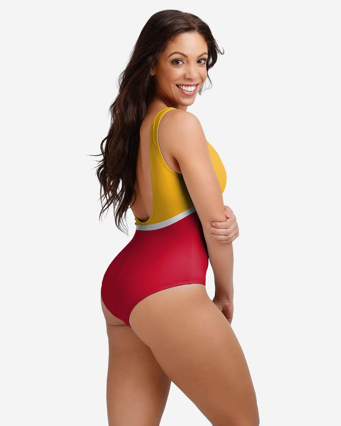 Kansas City Chiefs Womens Beach Day One Piece Bathing Suit FOCO - FOCO.com