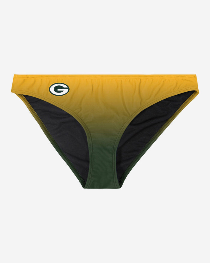 Green Bay Packers Womens Gradient Big Logo Bikini Bottom FOCO - FOCO.com