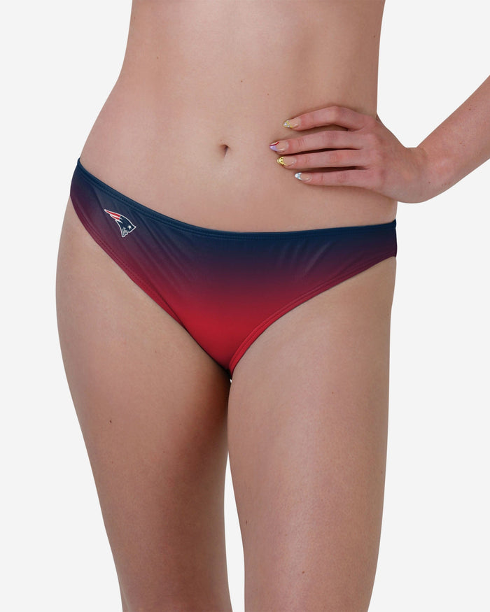 New England Patriots Womens Gradient Big Logo Bikini Bottom FOCO S - FOCO.com