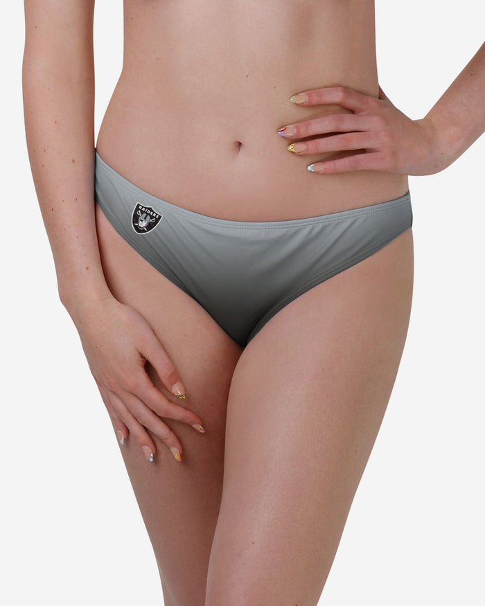 Las Vegas Raiders Womens Gradient Big Logo Bikini Bottom FOCO S - FOCO.com