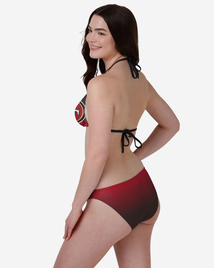 San Francisco 49ers Womens Gradient Big Logo Bikini Bottom FOCO - FOCO.com