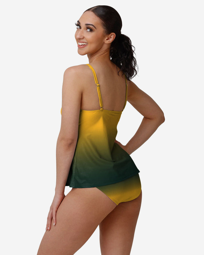 Green Bay Packers Womens Gametime Gradient Bikini Bottom FOCO - FOCO.com