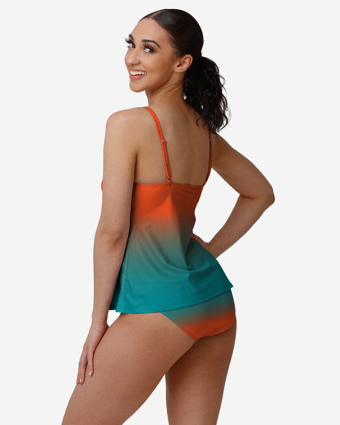 Miami Dolphins Womens Gametime Gradient Bikini Bottom FOCO - FOCO.com