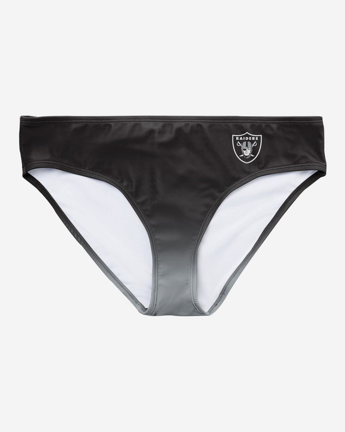 Las Vegas Raiders Womens Gametime Gradient Bikini Bottom FOCO - FOCO.com