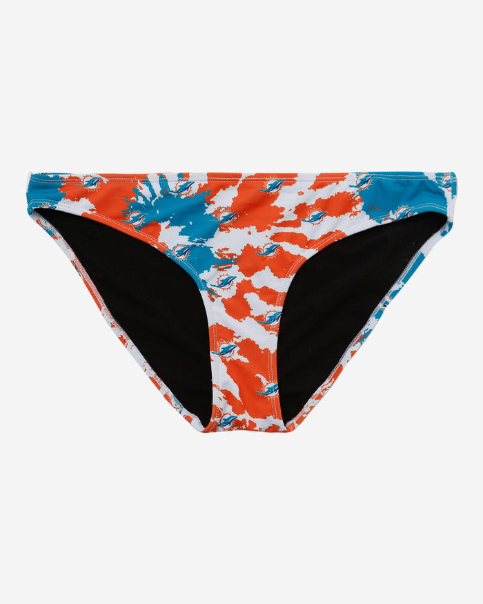 Miami Dolphins Womens Paint Splash Bikini Bottom FOCO - FOCO.com