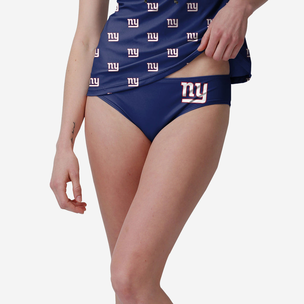 New York Giants Womens Mini Logo Bikini Bottom FOCO - FOCO.com