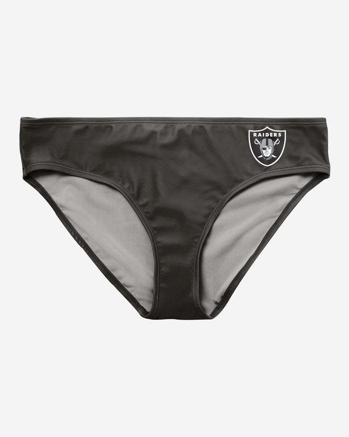 Las Vegas Raiders Womens Mini Logo Bikini Bottom FOCO - FOCO.com