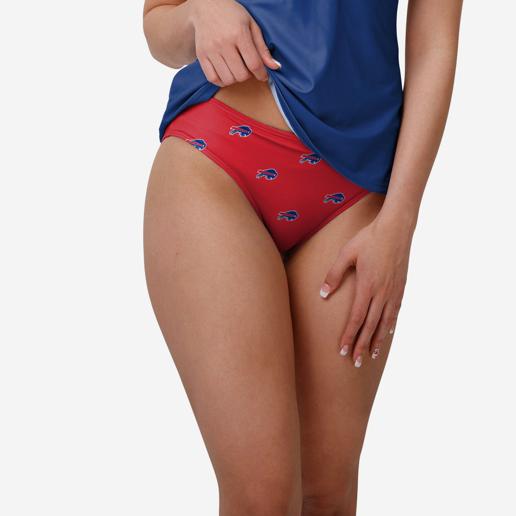 Buffalo Bills Womens Summertime Mini Print Bikini Bottom FOCO S - FOCO.com