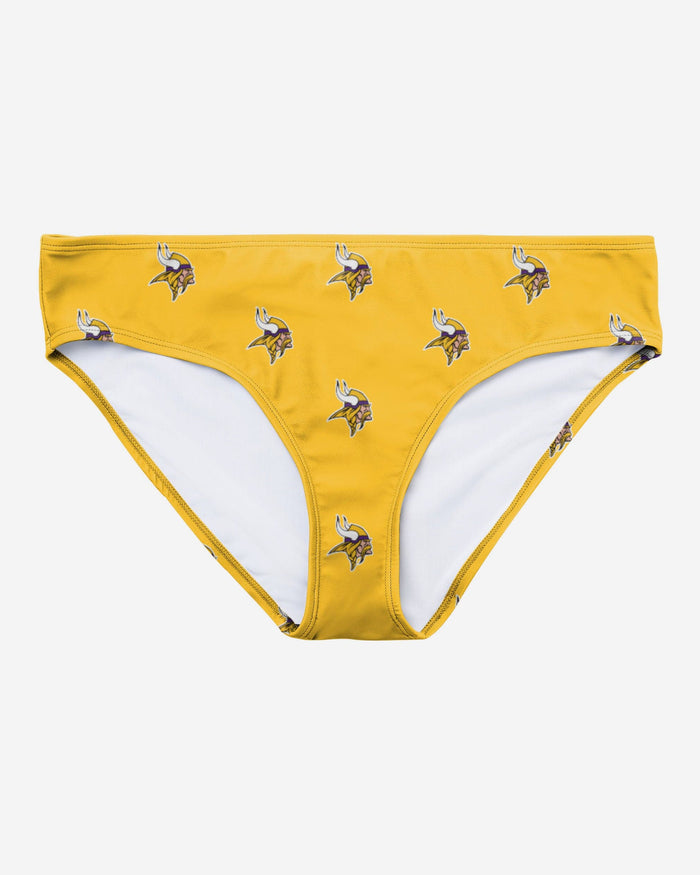 Minnesota Vikings Womens Summertime Mini Print Bikini Bottom FOCO - FOCO.com