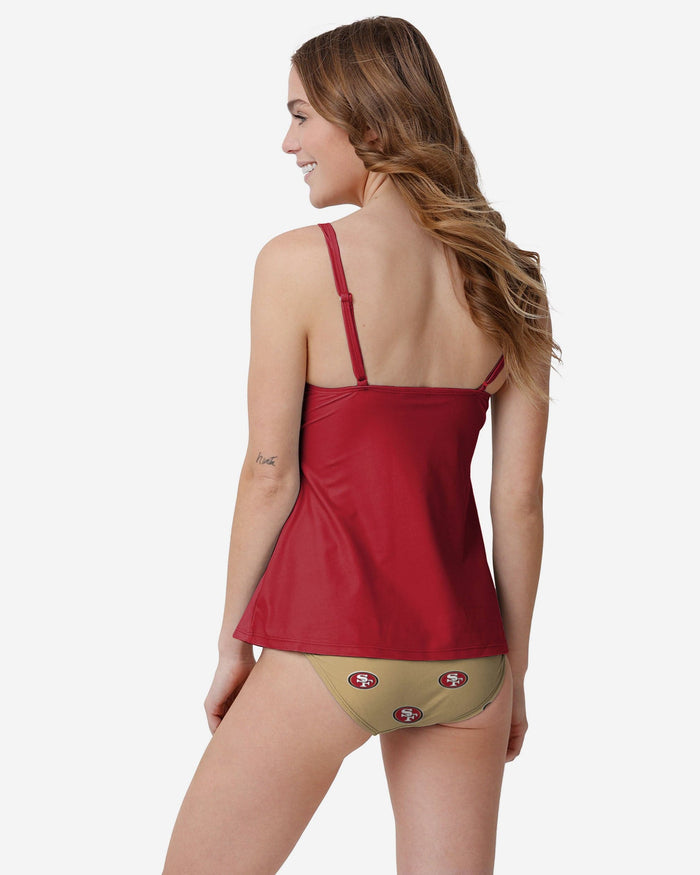 San Francisco 49ers Womens Summertime Mini Print Bikini Bottom FOCO - FOCO.com