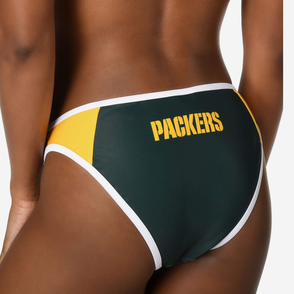 Green Bay Packers Team Logo Bikini Bottom FOCO - FOCO.com