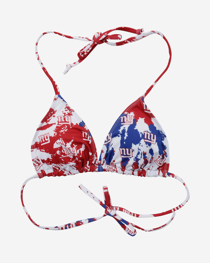 New York Giants Womens Paint Splash Bikini Top FOCO - FOCO.com