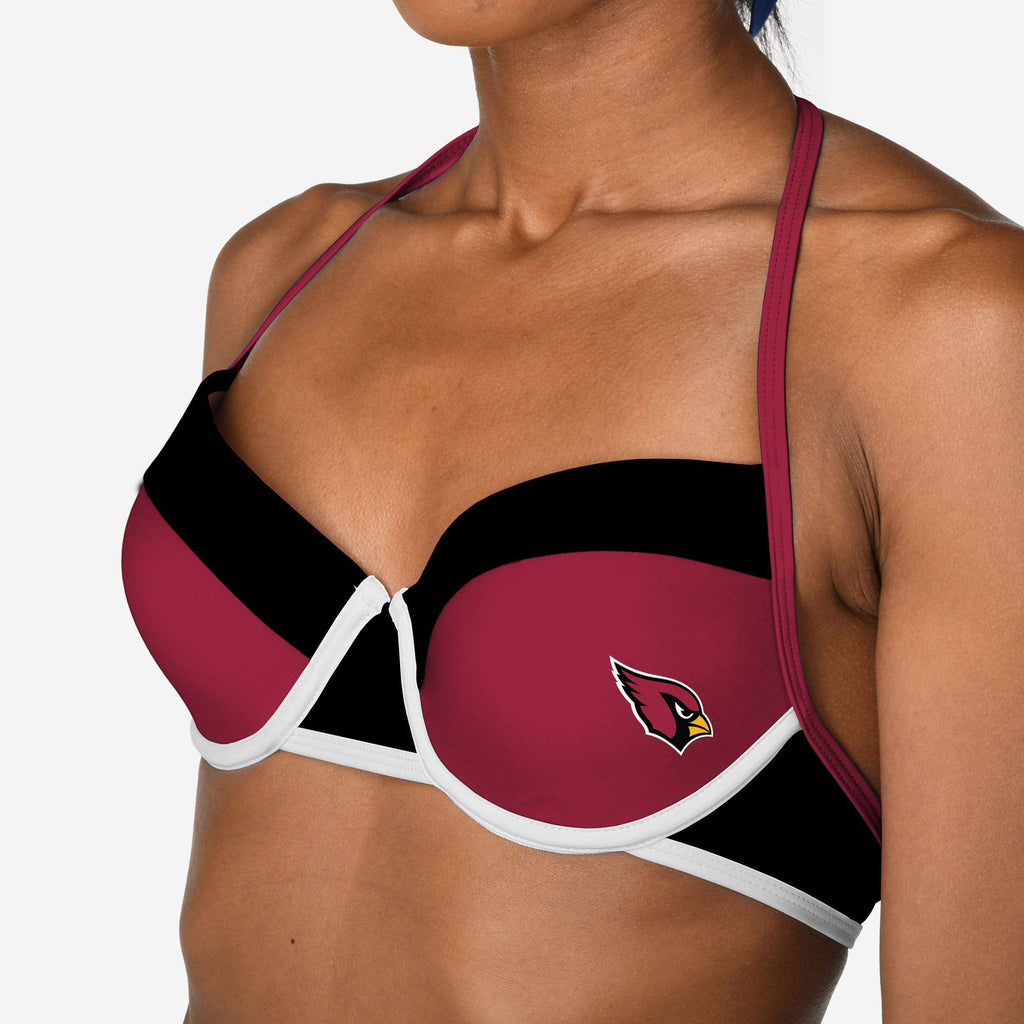 Arizona Cardinals Team Logo Bikini Top FOCO - FOCO.com