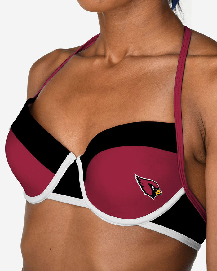 Arizona Cardinals Team Logo Bikini Top FOCO - FOCO.com