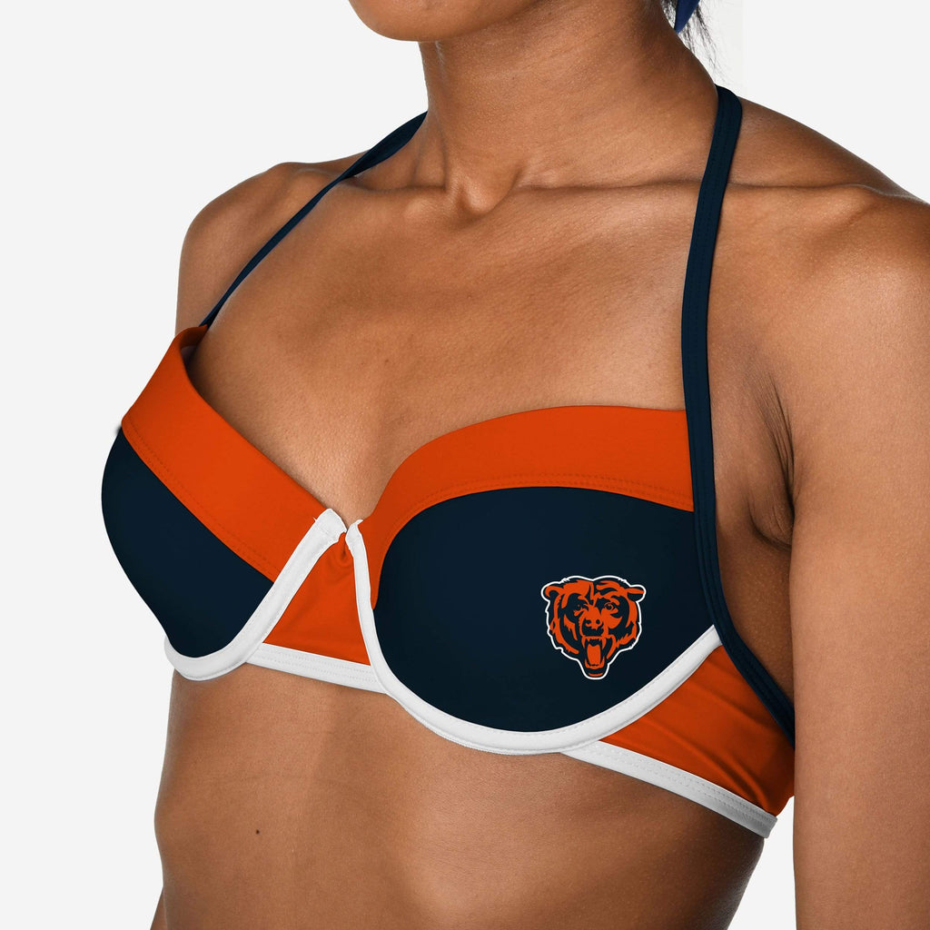 Chicago Bears Team Logo Bikini Top FOCO - FOCO.com