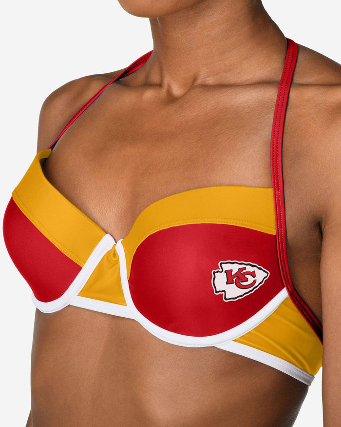 Kansas City Chiefs Team Logo Bikini Top FOCO - FOCO.com