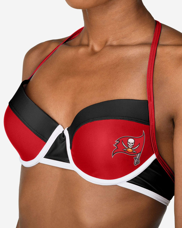 Tampa Bay Buccaneers Team Logo Bikini Top FOCO - FOCO.com