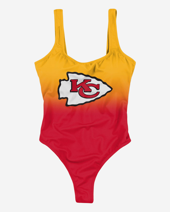 Kansas City Chiefs Womens Gametime Gradient One Piece Bathing Suit FOCO - FOCO.com