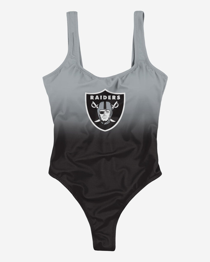 Las Vegas Raiders Womens Gametime Gradient One Piece Bathing Suit FOCO - FOCO.com