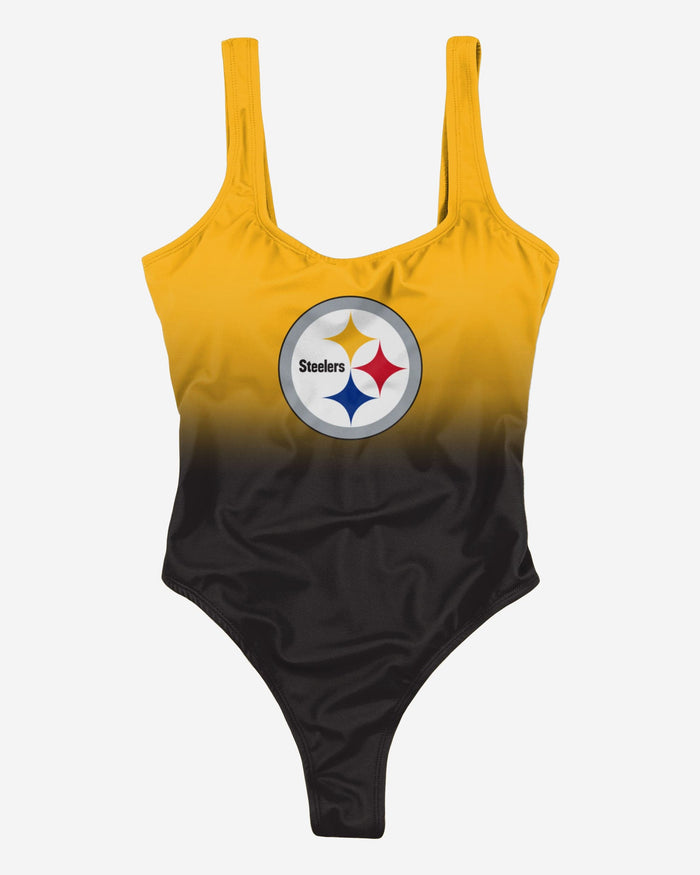 Pittsburgh Steelers Womens Gametime Gradient One Piece Bathing Suit FOCO - FOCO.com