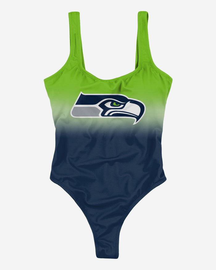 Seattle Seahawks Womens Gametime Gradient One Piece Bathing Suit FOCO - FOCO.com