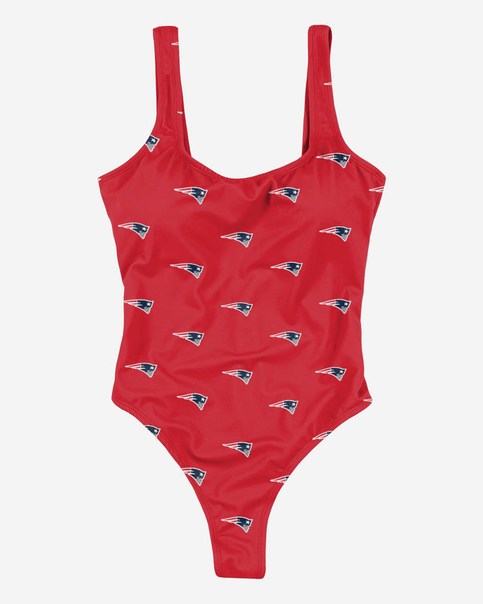 New England Patriots Womens Mini Print One Piece Bathing Suit FOCO - FOCO.com