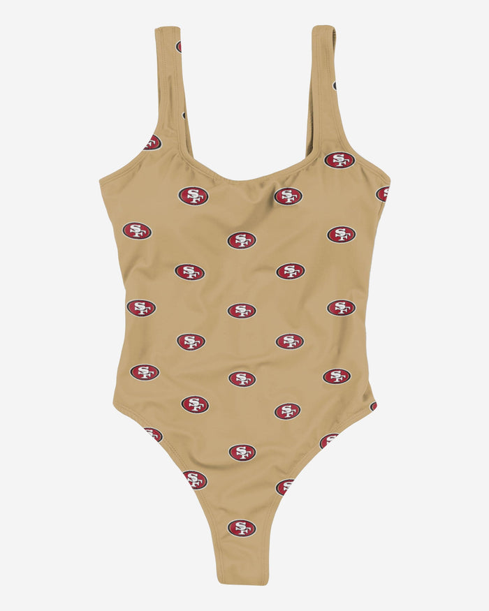 San Francisco 49ers Womens Mini Print One Piece Bathing Suit FOCO - FOCO.com