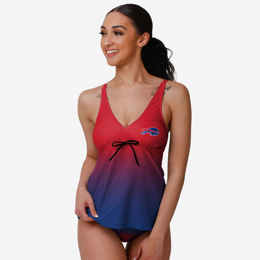 Buffalo Bills Womens Gametime Gradient Tankini FOCO S - FOCO.com