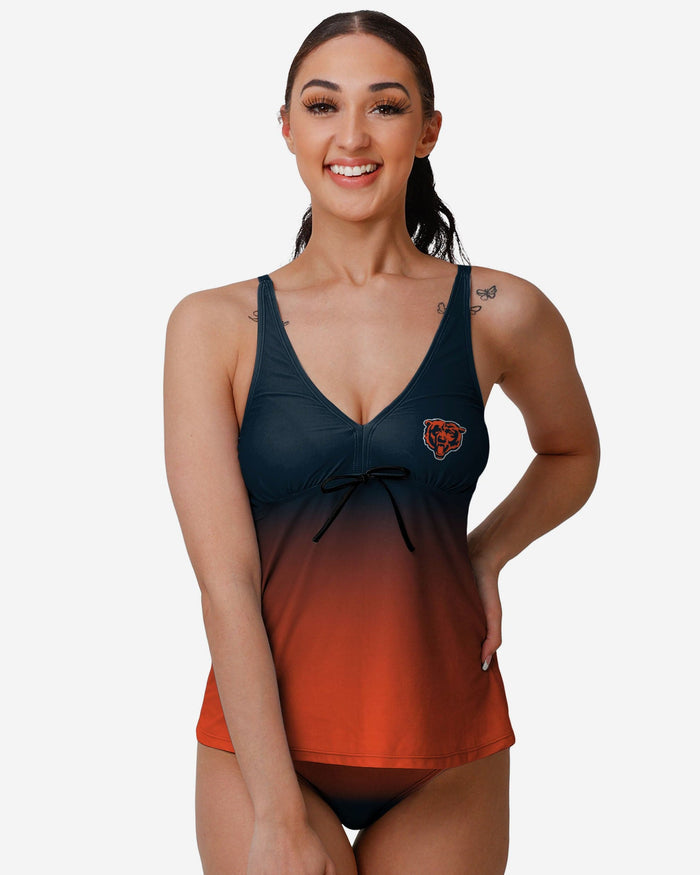 Chicago Bears Womens Gametime Gradient Tankini FOCO S - FOCO.com