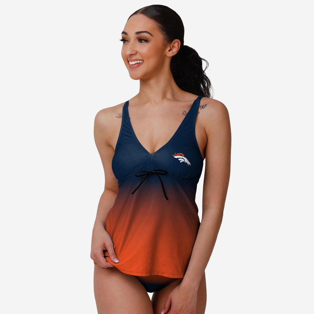 Denver Broncos Womens Gametime Gradient Tankini FOCO S - FOCO.com