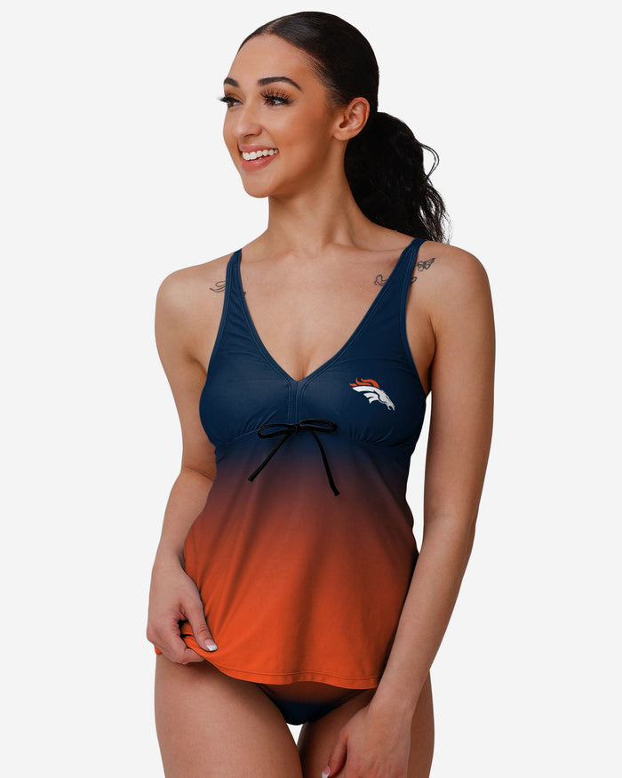 Denver Broncos Womens Gametime Gradient Tankini FOCO S - FOCO.com