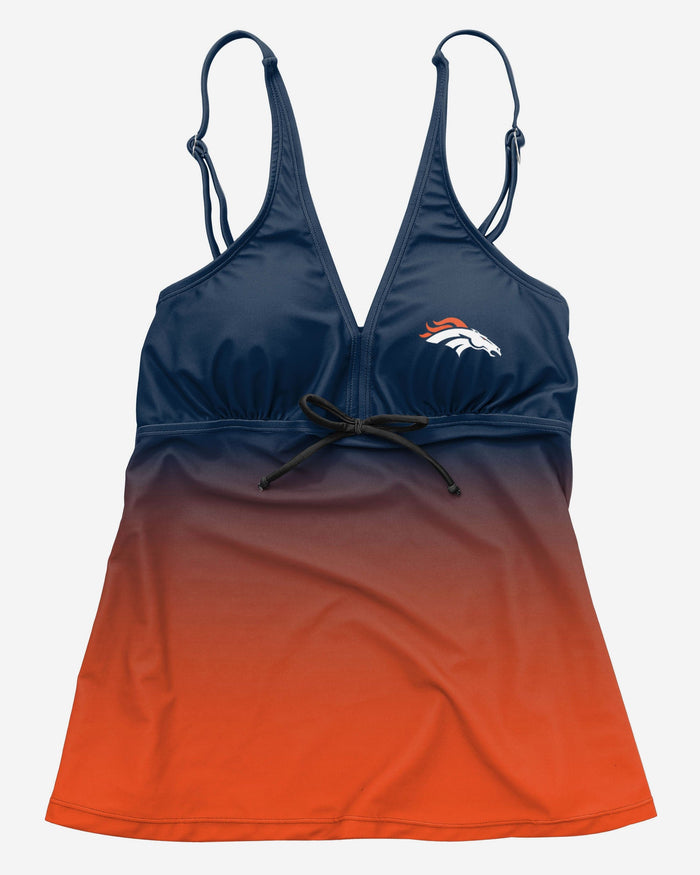 Denver Broncos Womens Gametime Gradient Tankini FOCO - FOCO.com