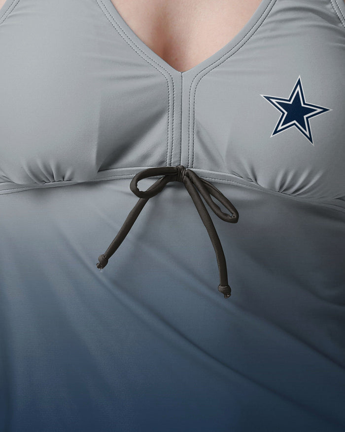 Dallas Cowboys Womens Gametime Gradient Tankini FOCO - FOCO.com