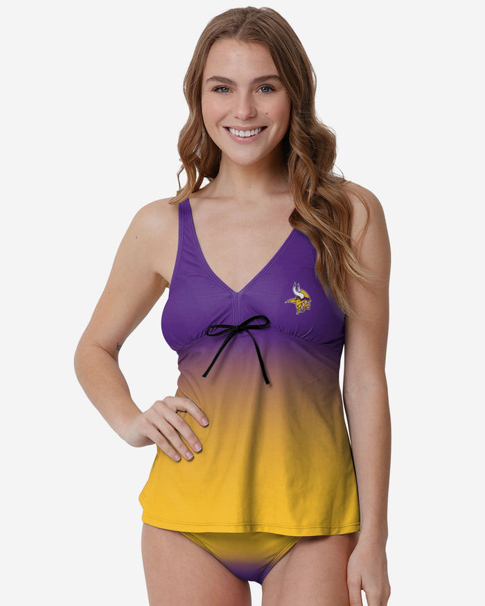 Minnesota Vikings Womens Gametime Gradient Tankini FOCO S - FOCO.com