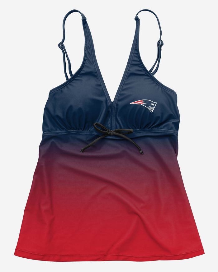 New England Patriots Womens Gametime Gradient Tankini FOCO - FOCO.com