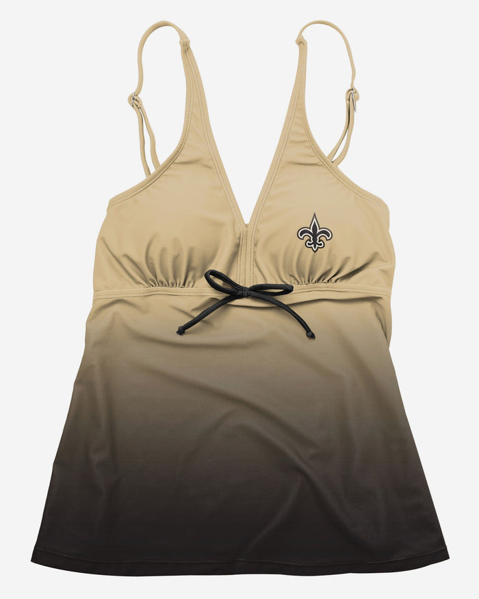 New Orleans Saints Womens Gametime Gradient Tankini FOCO - FOCO.com