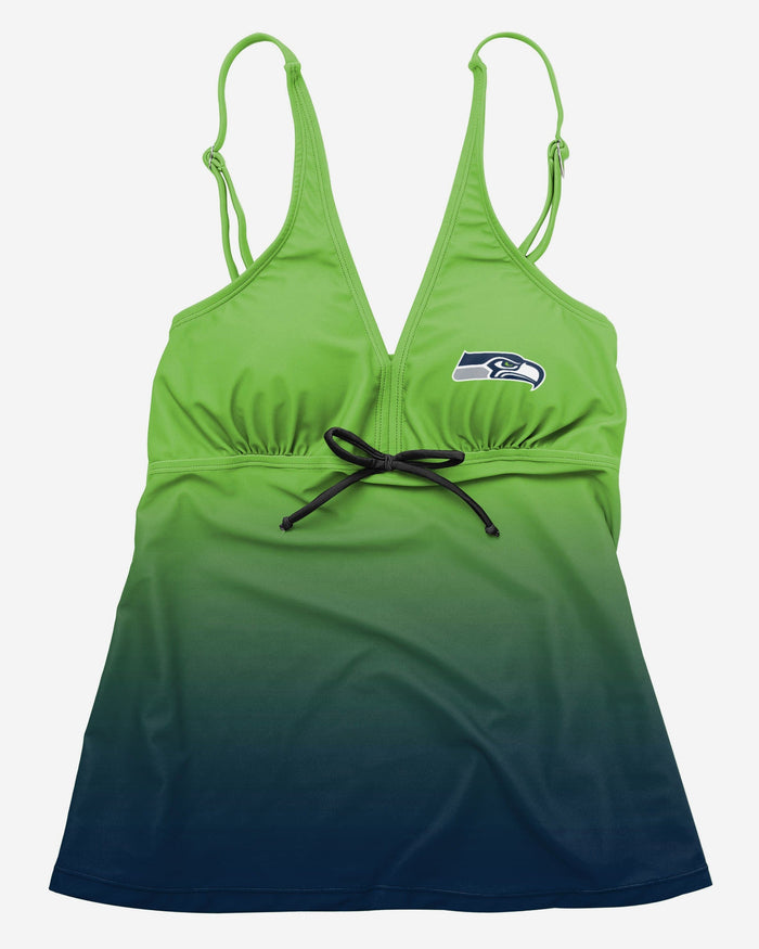 Seattle Seahawks Womens Gametime Gradient Tankini FOCO - FOCO.com