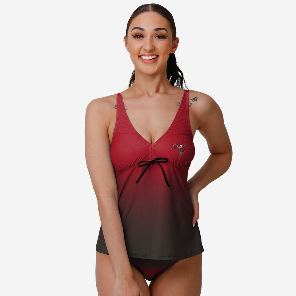 Tampa Bay Buccaneers Womens Gametime Gradient Tankini FOCO S - FOCO.com