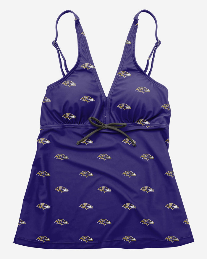 Baltimore Ravens Womens Mini Logo Tankini FOCO - FOCO.com