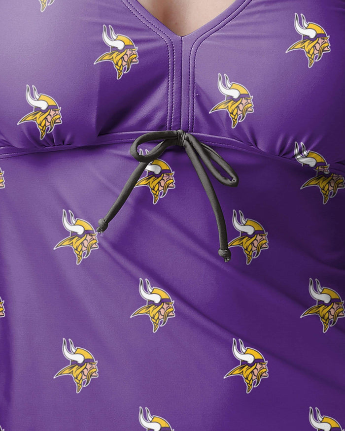 Minnesota Vikings Womens Mini Logo Tankini FOCO - FOCO.com