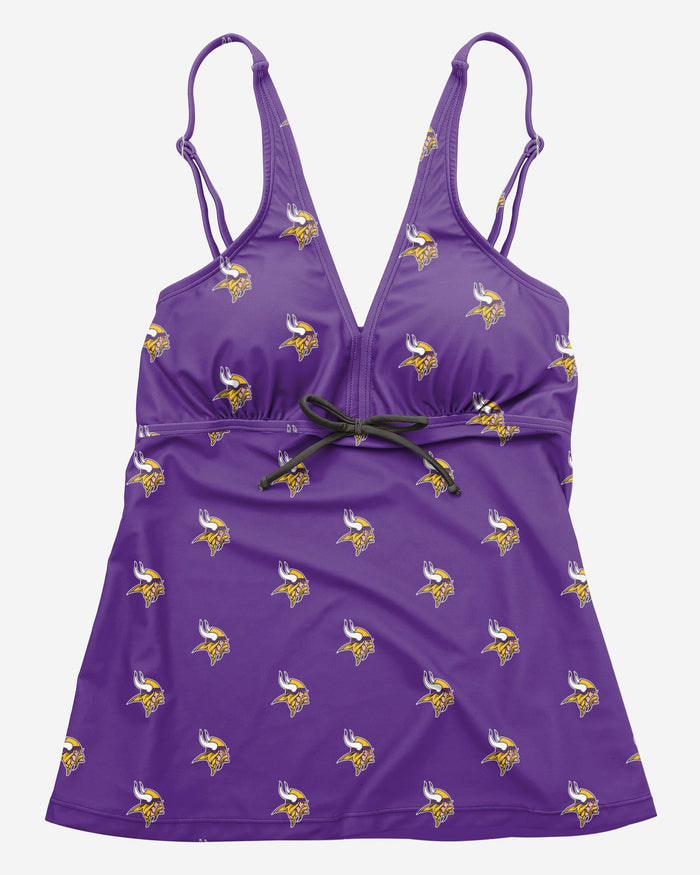 Minnesota Vikings Womens Mini Logo Tankini FOCO - FOCO.com