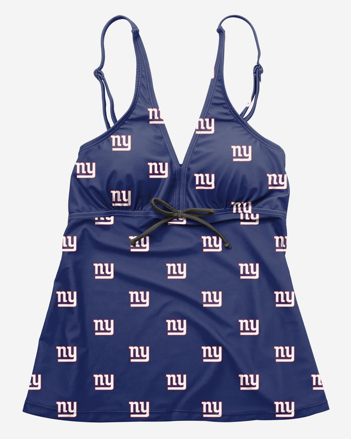 New York Giants Womens Mini Logo Tankini FOCO - FOCO.com