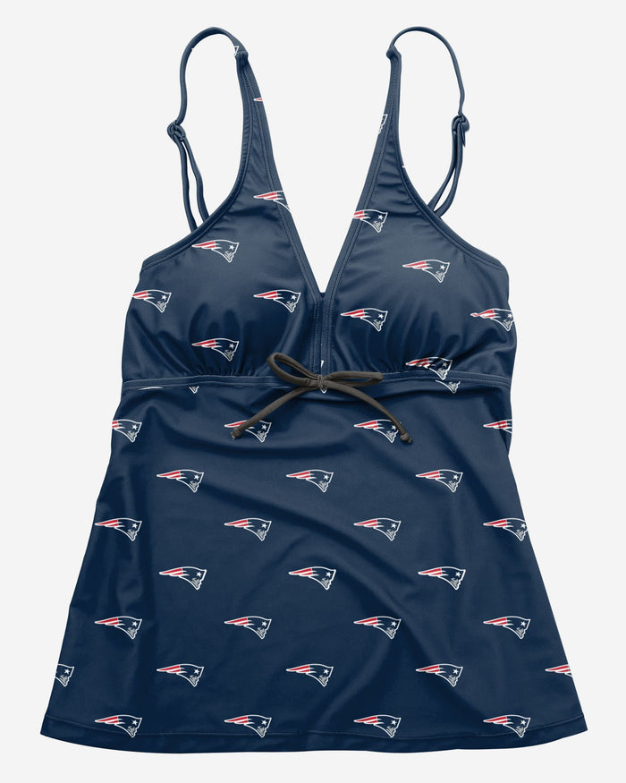 New England Patriots Womens Mini Logo Tankini FOCO - FOCO.com