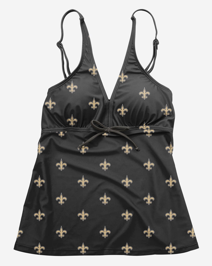 New Orleans Saints Womens Mini Logo Tankini FOCO - FOCO.com