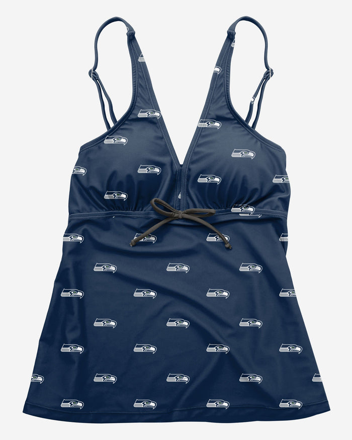 Seattle Seahawks Womens Mini Logo Tankini FOCO - FOCO.com