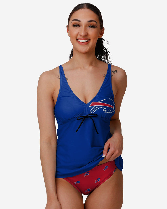 Buffalo Bills Womens Summertime Solid Tankini FOCO S - FOCO.com