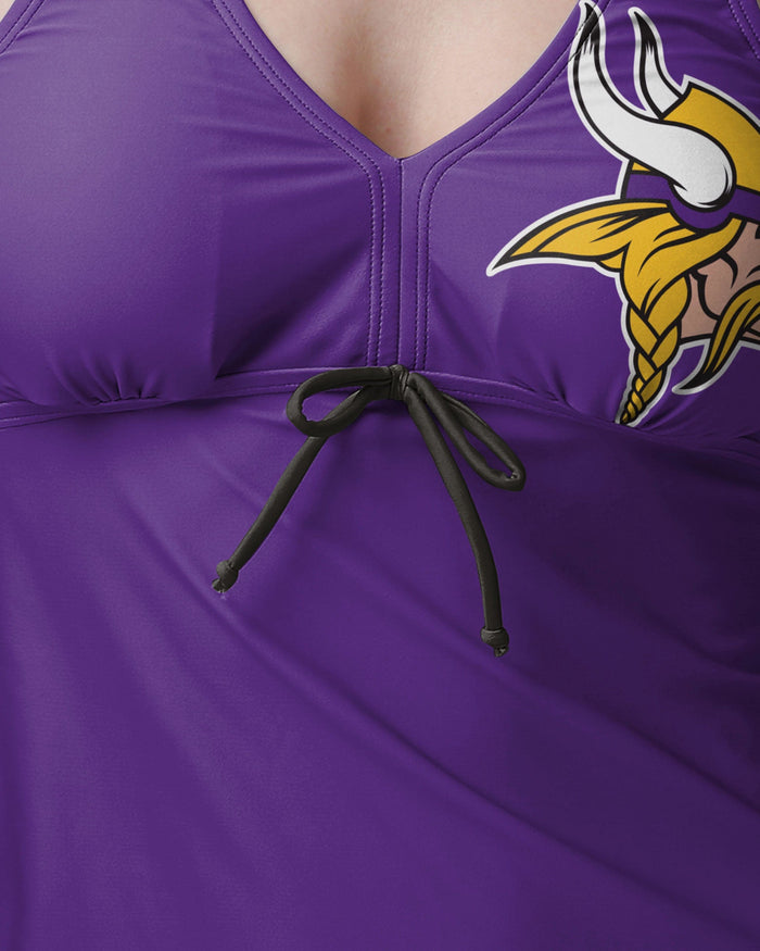 Minnesota Vikings Womens Summertime Solid Tankini FOCO - FOCO.com