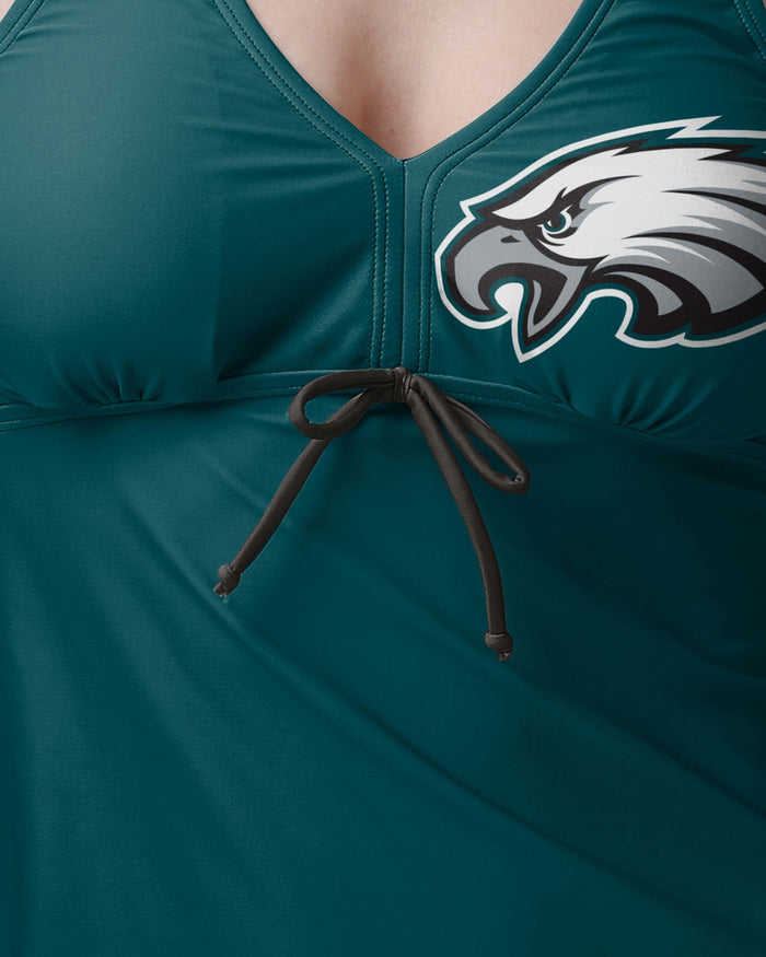 Philadelphia Eagles Womens Summertime Solid Tankini FOCO - FOCO.com